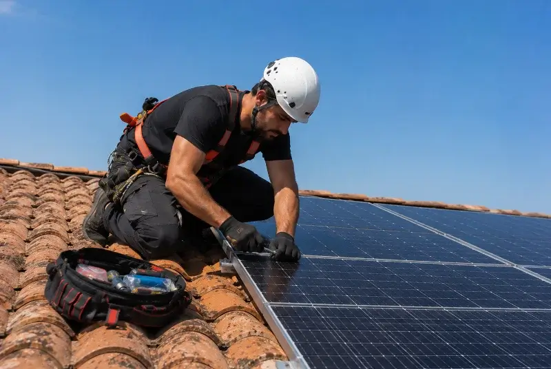 Maintenance et monitoring de panneaux solaires à la Chapelle-Aubareil