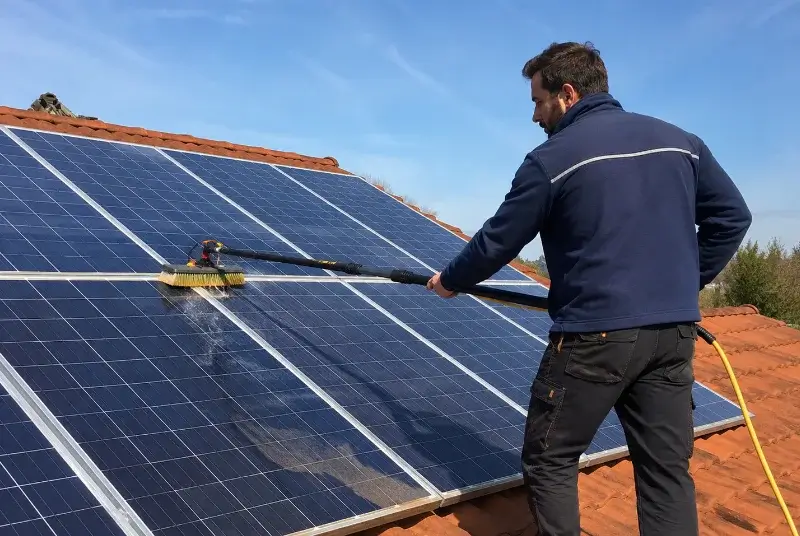 Nettoyage et entretien de panneaux solaires à la Chapelle-Aubareil